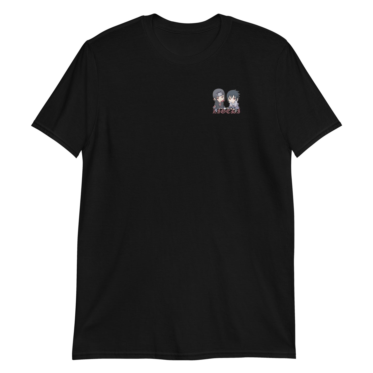 Itachi x Sasuke Kurzärmeliges Unisex-T-Shirt Naruto