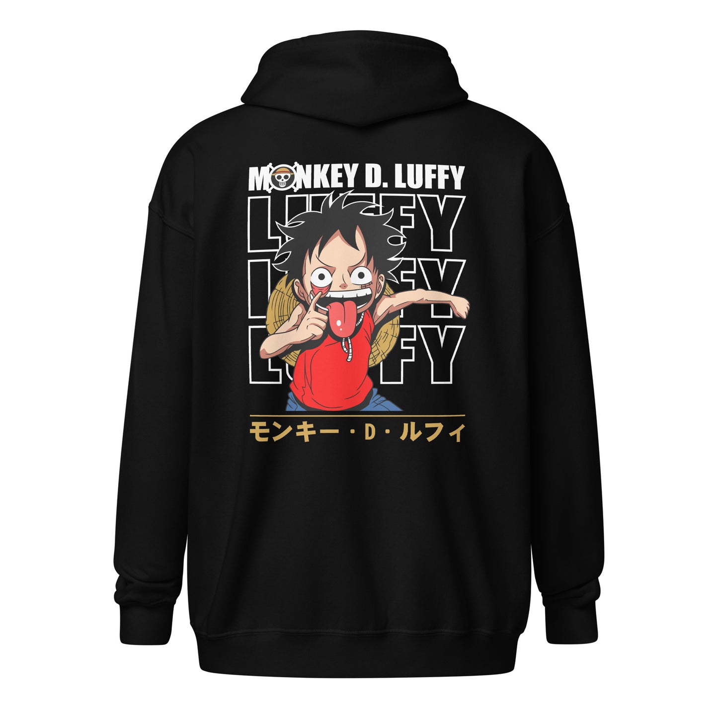 Ruffy Unisex Heavy-Blend Zip Hoodie One Piece