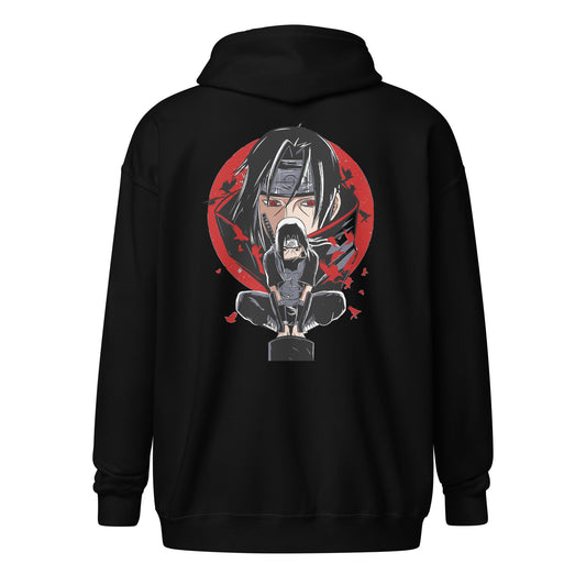 Itachi Unisex Heavy-Blend Zip Hoodie Naruto