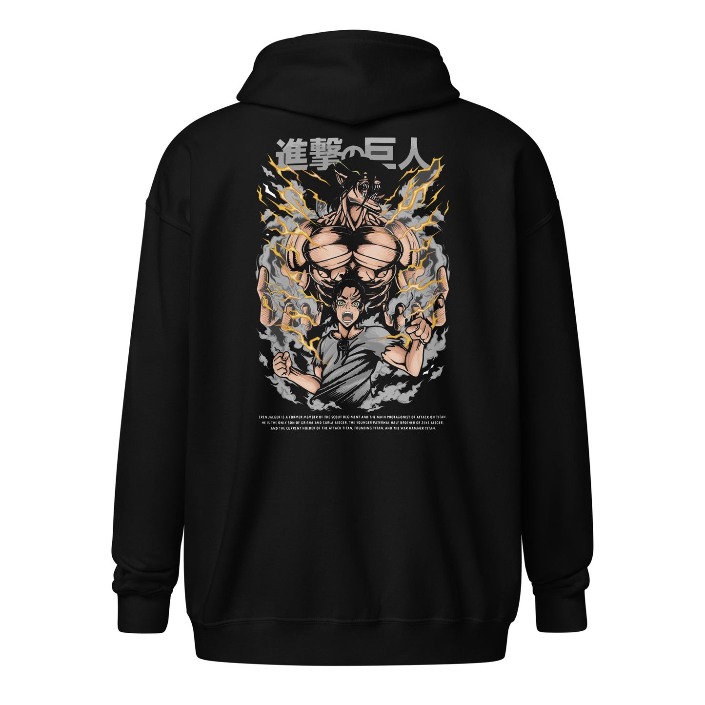 Eren Jäger Unisex Heavy-Blend Zip Hoodie Attack on Titan