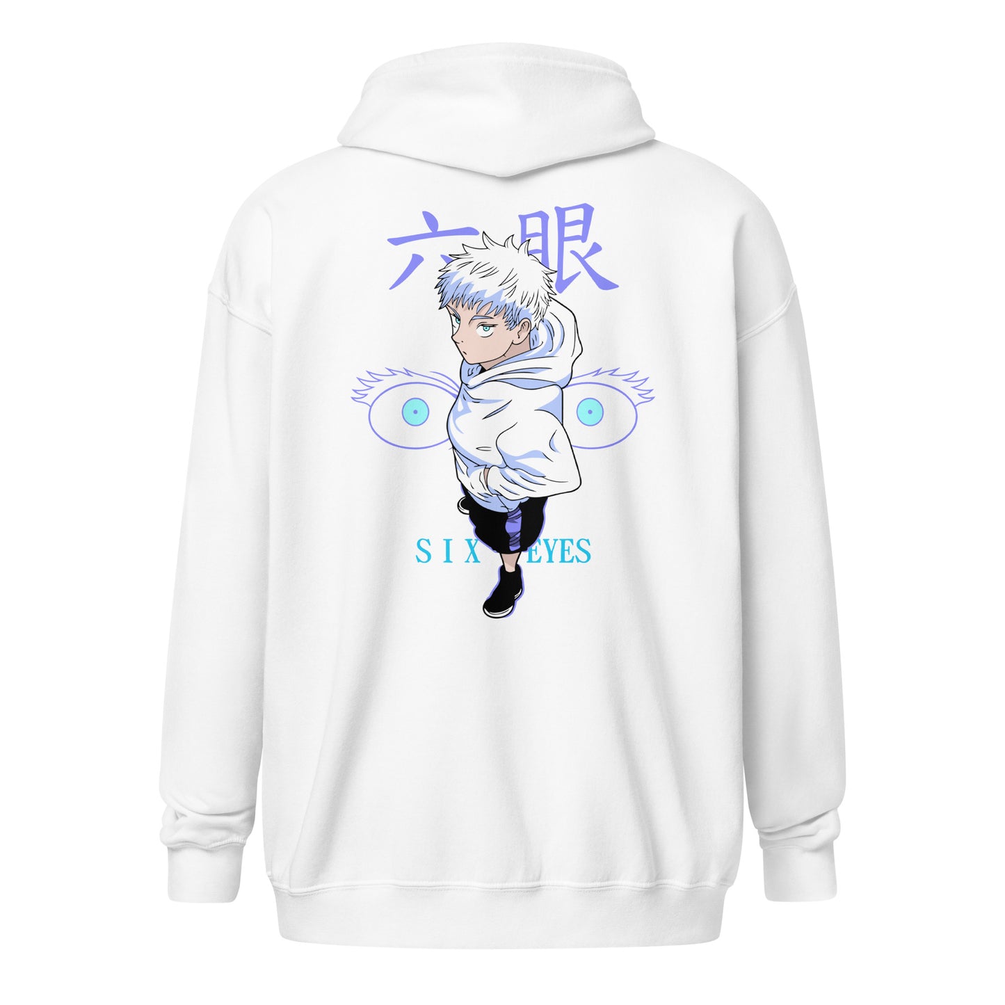 Gojo Unisex Heavy-Blend Zip Hoodie Jujutsu Kaisen