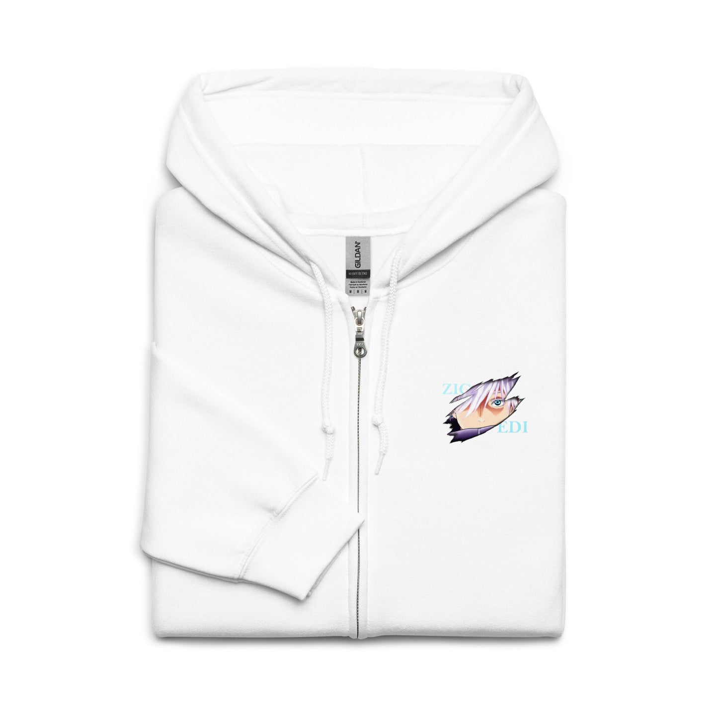 Gojo Unisex Heavy-Blend Zip Hoodie Jujutsu Kaisen